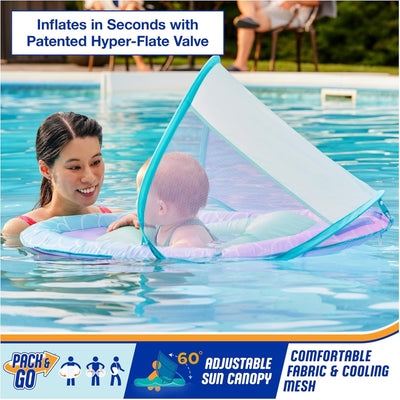 Boia Infantil Com Capota Swimways Baby Spring FPS50+ Mermaid - Cobertura com Proteção Solar